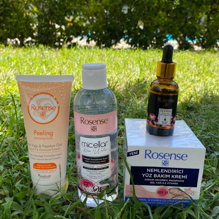 Makyaj Temizleme Suyu + Peeling Set - Gül Zamanı