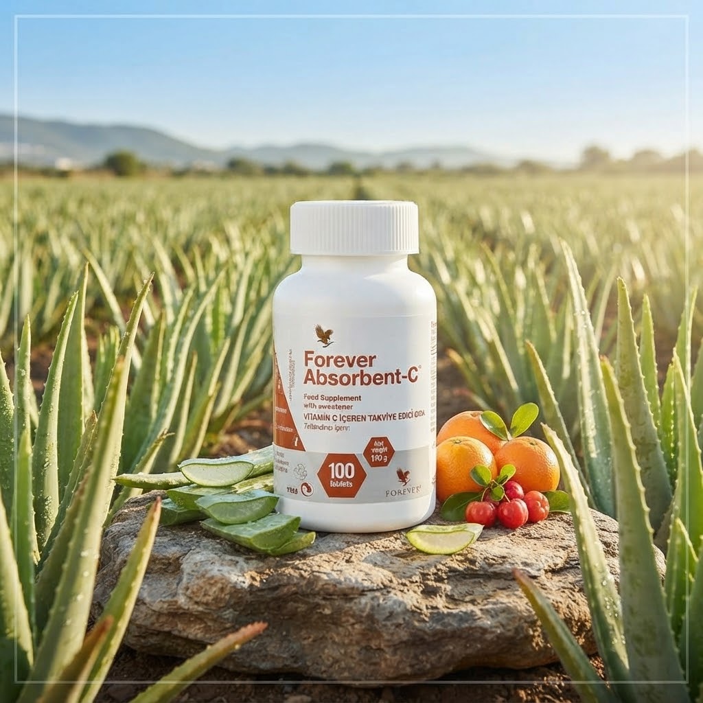 FOREVER ABSORBENT-C
VİTAMİN C İÇEREN TAKVİYE EDİCİ GIDA