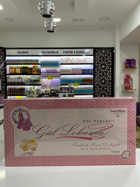 Gül Yapraklı Lokum 500 Gr | Rosense®