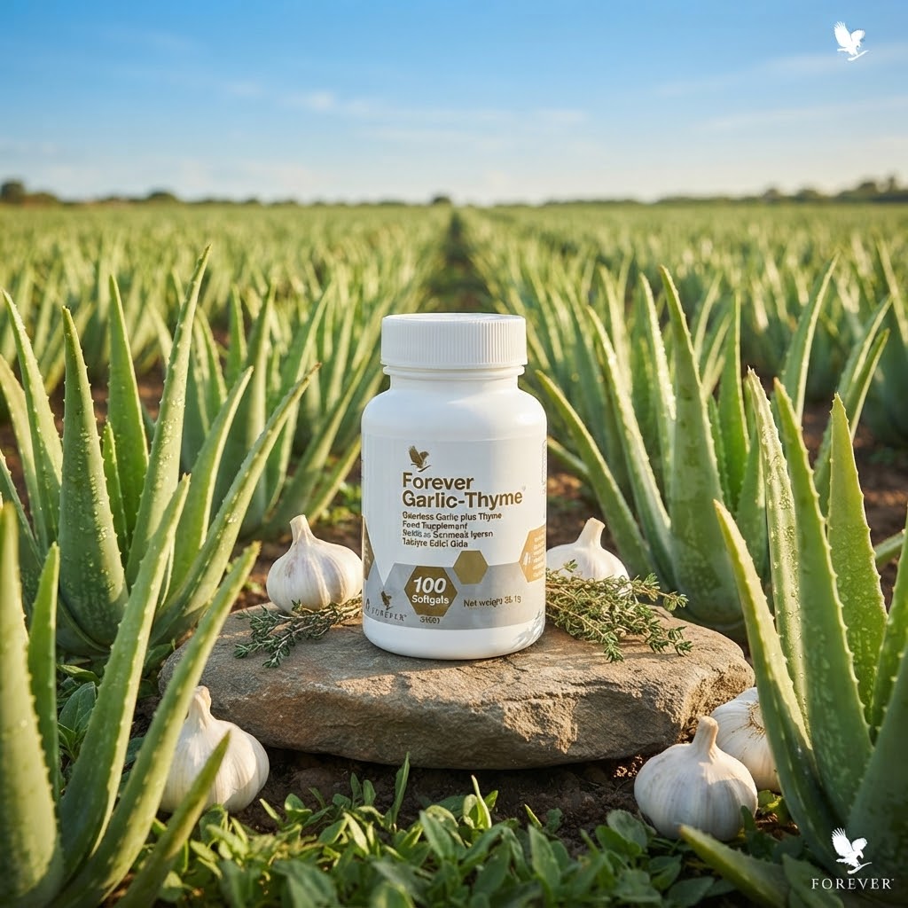 FOREVER GARLIC-THYME
SARIMSAK VE KEKİK İÇEREN TAKVİYE EDİCİ GIDA