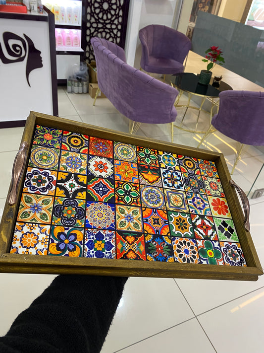 Büyük Boy Ahşap Tepsi