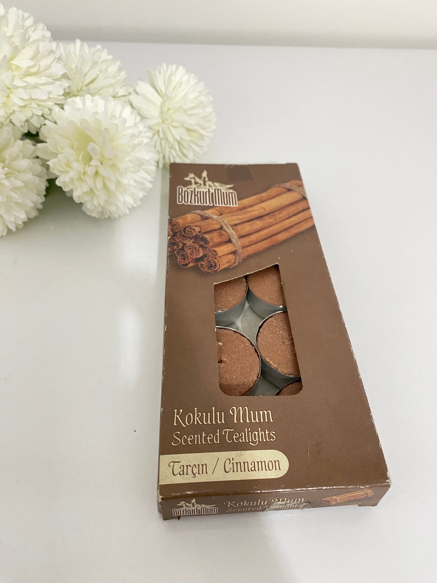 10’lu Tealight Mum Tarçın