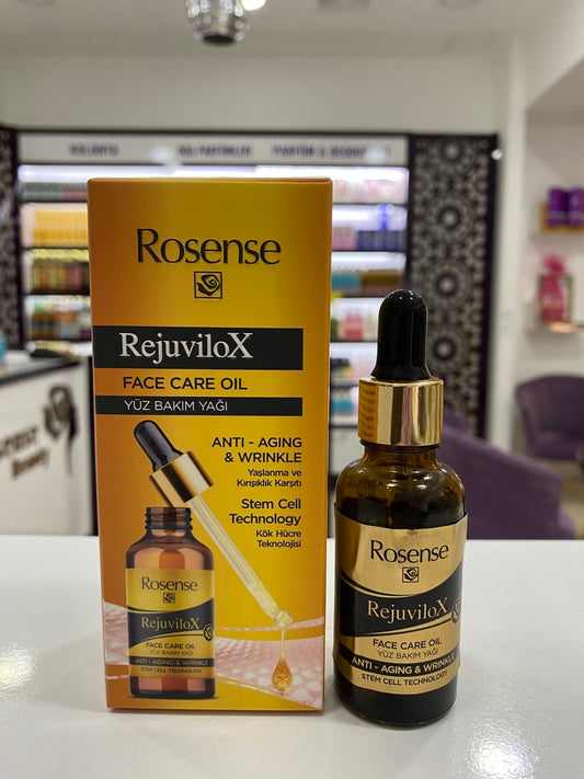 Rejuvilox Kırışıklık Karşıtı Yüz Bakım Yağı – 30 ml | Rosense® - Gül Zamanı