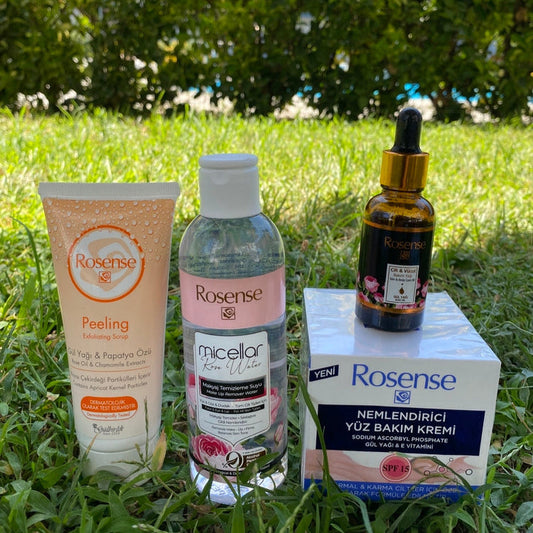 Makyaj Temizleme Suyu + Peeling Set - Gül Zamanı