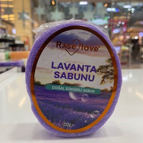 Süngerli Lavanta Sabunu - Gül Zamanı
