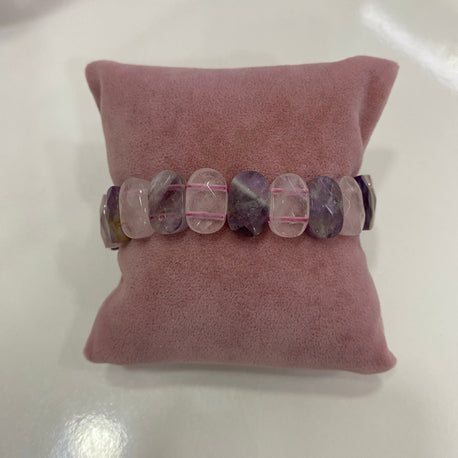 Ametis Pembe Kuvars Karışık Doğaltaş Bileklik - Gül Zamanı